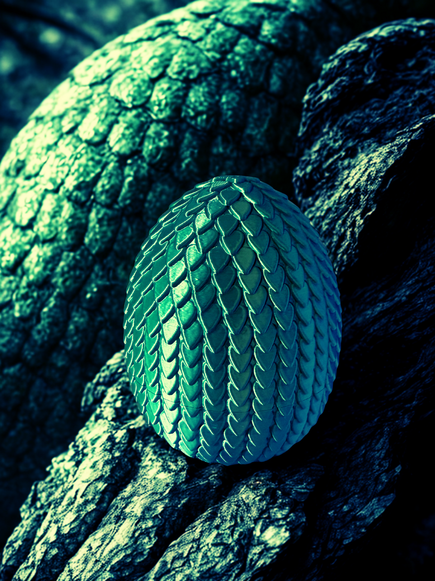 Crystal Dragon With Egg